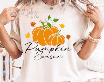 Pumpkin Season SVG: Halloween Shirt Design, Fall Vibes (Digital Download