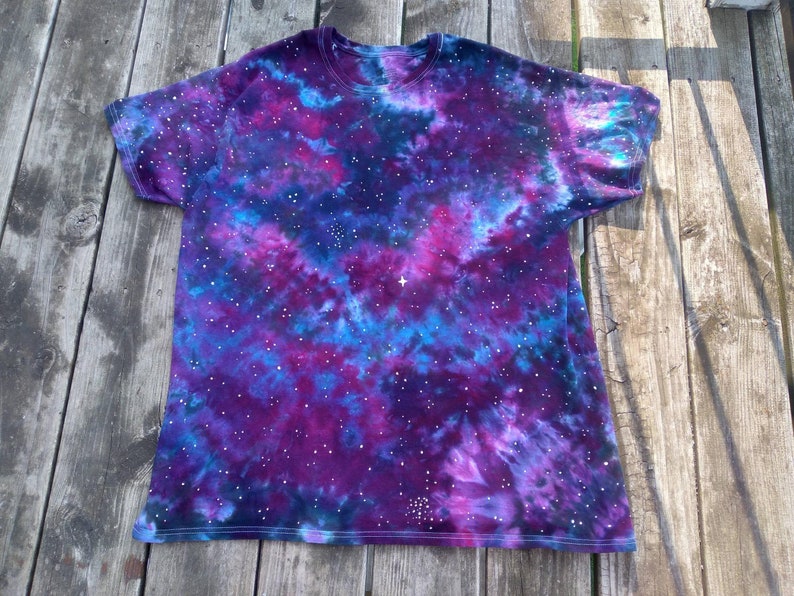 galaxy tie dye shirt diy
