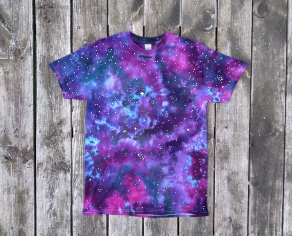 Galaxy Hand Dyed Shirt Painted Stars Custom Tie Dye Ireland - Diy Galaxy Tie Dye White Shirt Galaxy Hand Dyed Shirt Painted Stars Custom Tie Dye Ireland - Diy Galaxy Tie Dye White Shirt