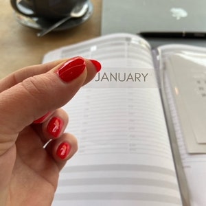 456 Pcs Clear Minimalist Planner Stickers Numbers And Months Handmade in the UK| FRANK Diary vinyl sticker for undated planners