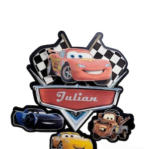 Lighting McQueen / Cars Cake Topper / Cars Birthday / Lighting McQueen Birthday / cars Pixar / Cars Birthday Decorations