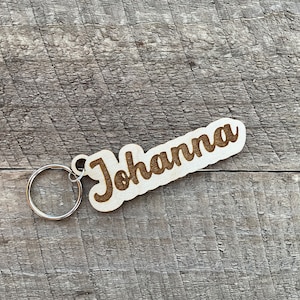Holz Name Schlüsselanhänger Brautparty Geschenk Hochzeit Gastgeschenk Schlüsselanhänger personalisiert Schlüsselbund Bräutigam