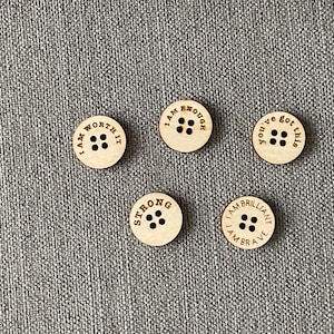wooden gift, brave button, first day of school gift, back to school worry gift, school stationary , brave gift, personalized button