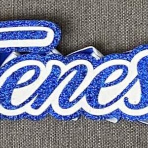 homecoming mum placard , centerpiece for mum, mum accessories, personalized mum accessories . 3 layers