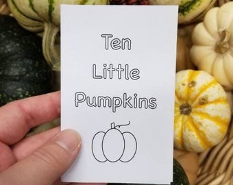 Ten Little Pumpkins Teeny Tiny Book