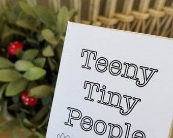 Teeny Tiny People Coloring Zine
