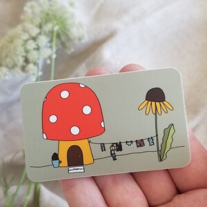 Mushroom Cottage Sticker