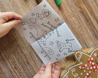 Jolly Gingerbread Mini Coloring Book