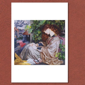 Art préraphaélite par Dante Gabriel Rossetti. 'La Pia de Tolomei.' L'artiste peint l'amour de sa vie, Jane Morris.