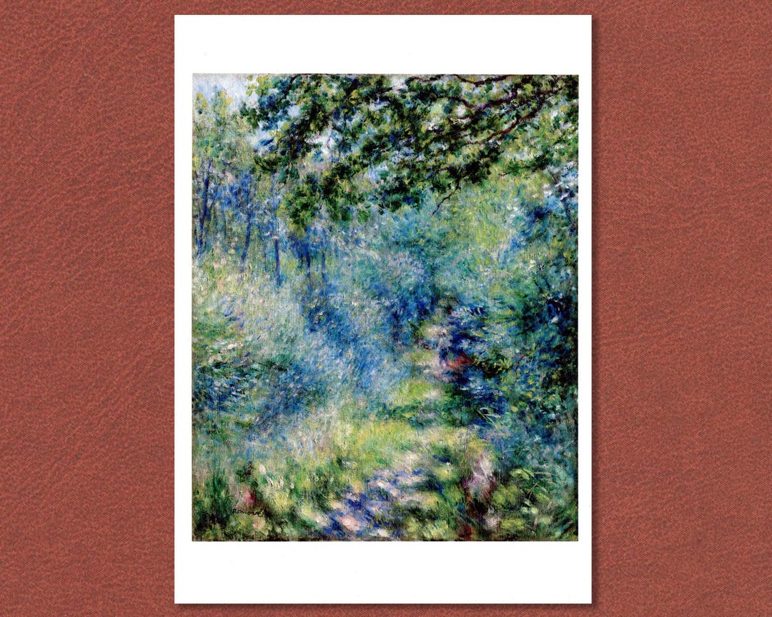 ルノワール：「森の小道」（Sentier dans le bois）。印象派の巨匠