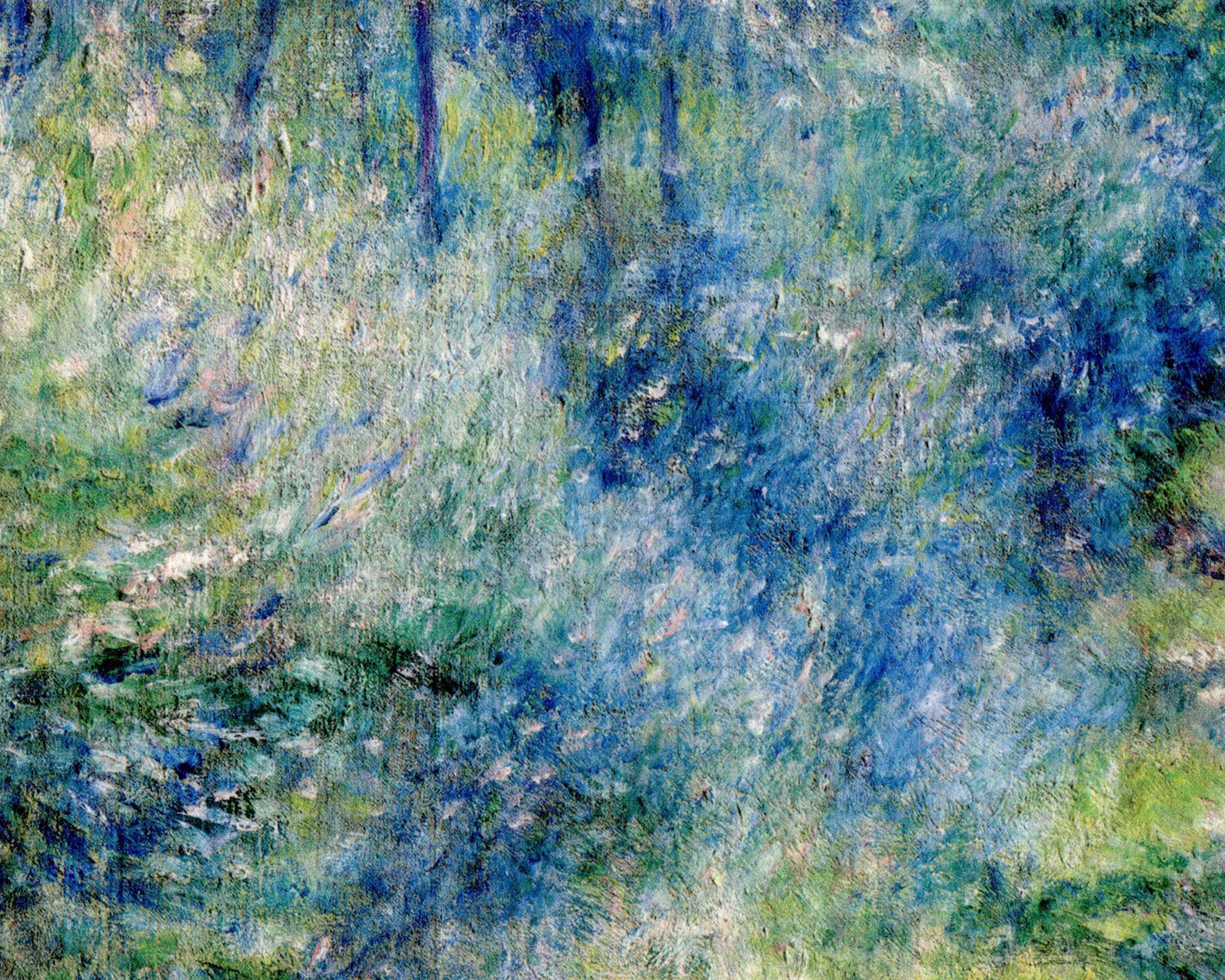 ルノワール：「森の小道」（Sentier dans le bois）。印象派の巨匠