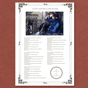 Impression de poésie : « L&#39;amour parmi les ruines » de Robert Browning avec le tableau d&#39;Edward Burne-Jones. Une fusion parfaite d&#39;art préraphaélite