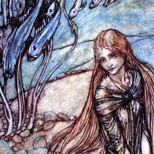Arthur Rackham Undine Print: Water Nymph Fairy Tale Art - Etsy