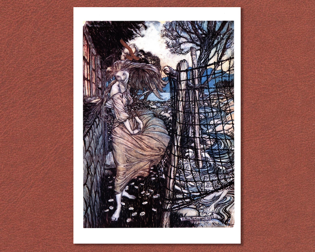 Arthur Rackham Undine Print: Water Nymph Fairy Tale Art - Etsy