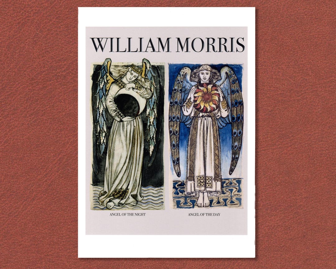 William Morris Angel Print, Gothic Medieval Art, Angels of Day