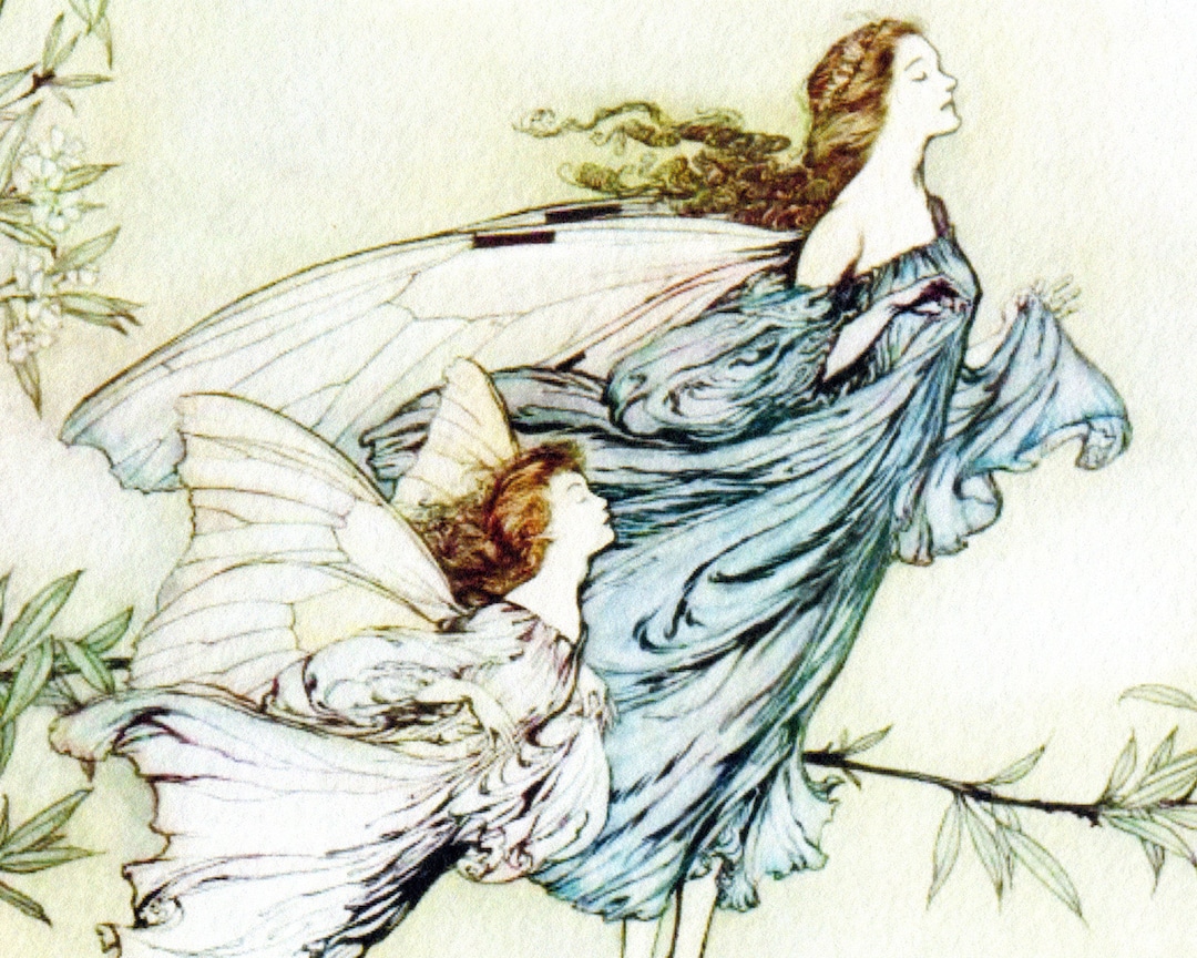 Arthur Rackham Print From Peter Pan. Enhanced Reproduction of 'sniffy ...