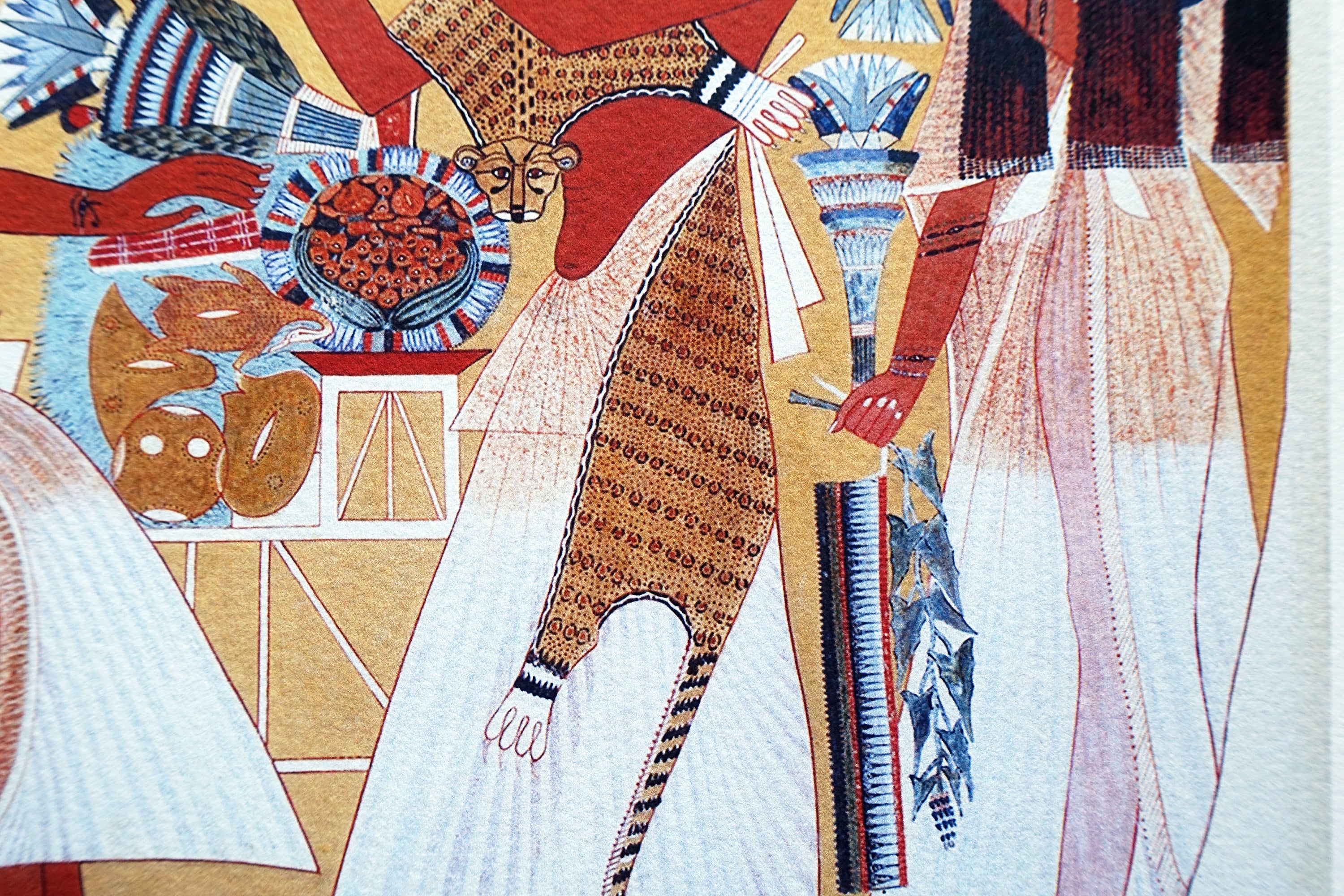 Cool Egyptian wall art deco. Fine art print from 1930s Etsy