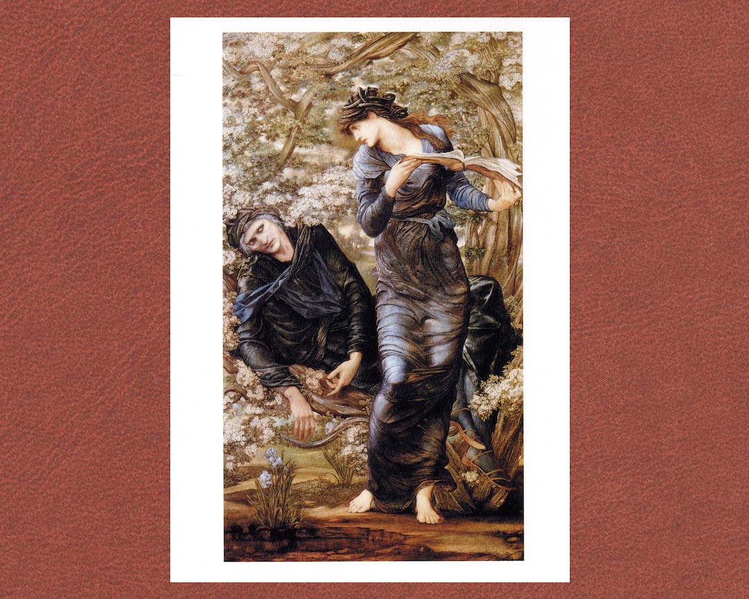Pre-raphaelite Print: the Beguiling of Merlin, Burne-jones Art - Etsy