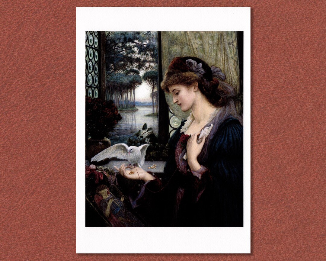 Pre-raphaelite Print: 'love's Messenger' by Marie Spartali