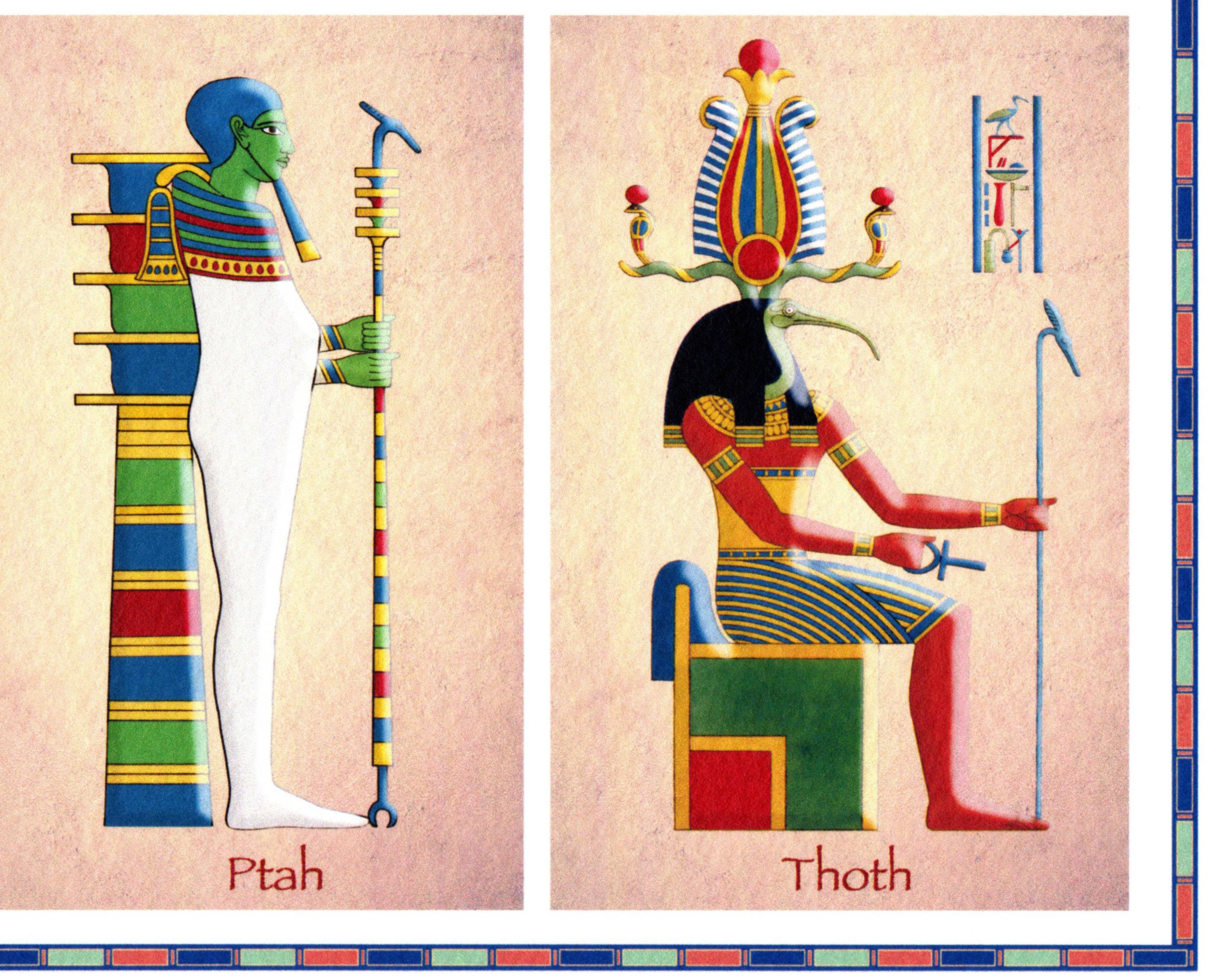 Egyptian Gods Art Print: 18th Century Lithographs, Ancient Deities - Etsy