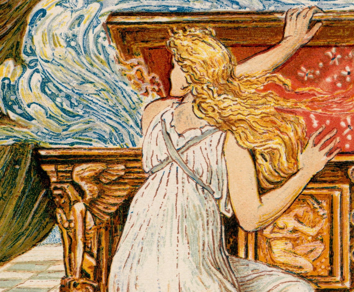 Pandora & The Box. Famous painting based on the classical | Etsy