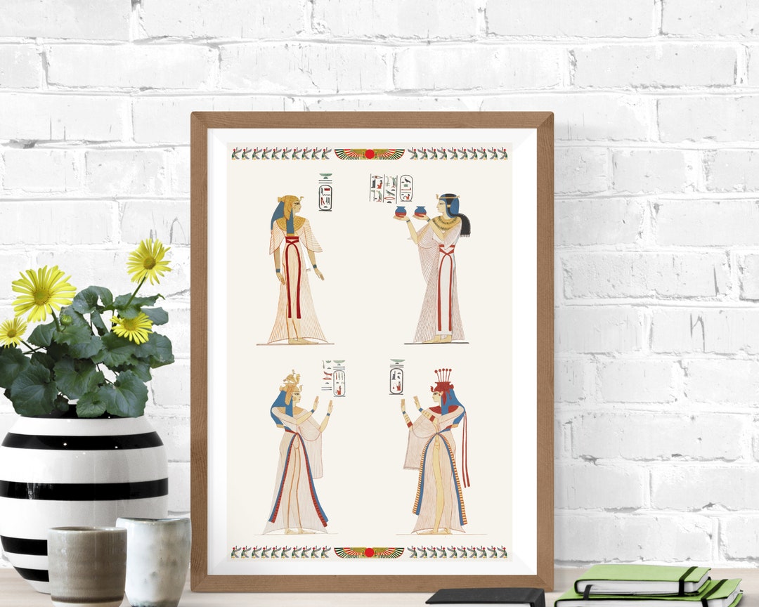 Egypt Print Four Famous Egyptian Royal Ladies. Fine Art Giclee Print