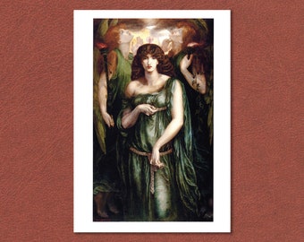 Stampa giclée Astarte Syriaca, pittura preraffaellita di Dante Gabriel Rossetti
