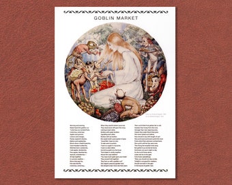 Goblin Market Print: Rossetti Poem, Winifred Knights Illustration