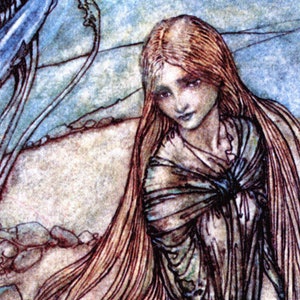 Arthur Rackham Undine Print: Water Nymph Fairy Tale Art - Etsy