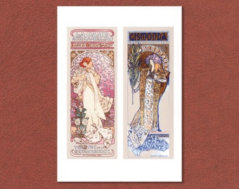 Alphonse Mucha Art Nouveau Print, Sarah Bernhardt Posters
