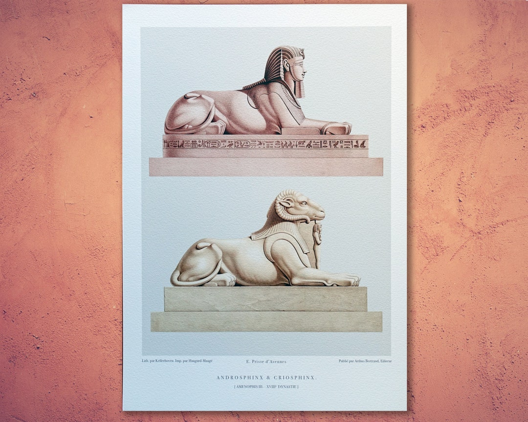 Egypt Sphinx. Iconic Sculptures From Ancient Egypt First