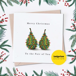 Funny Couple Christmas Card, Pun Pair of you Christmas Card, To a Special Couple Christmas Card, Card for a Couple, Son, Daughter, in-law