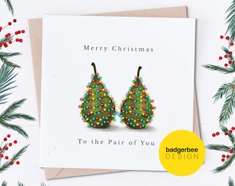 Funny Couple Christmas Card, Pun Pair of you Christmas Card, To a Special Couple Christmas Card, Card for a Couple, Son, Daughter, in-law