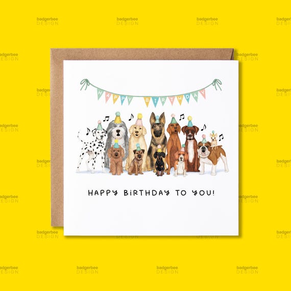 Funny Dog Birthday Card, Dog Pun Birthday Card, Happy Birthday Card for friend, Cute Dogs Birthday Card, Birthday Card from the dog, Pawsome