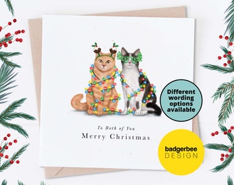 To both of you Christmas Card, To a Special Couple Christmas Card, Funny Couple Christmas Card, Personalise Card for a Couple, Son, Daughter