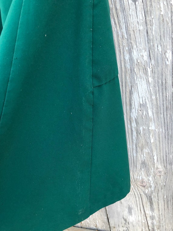 Vintage Handmade Apron Dress Costume Green Pocket… - image 4