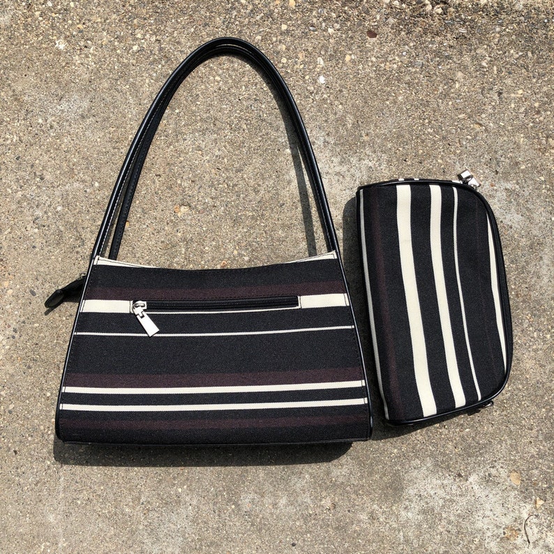 kate spade white and brown purse