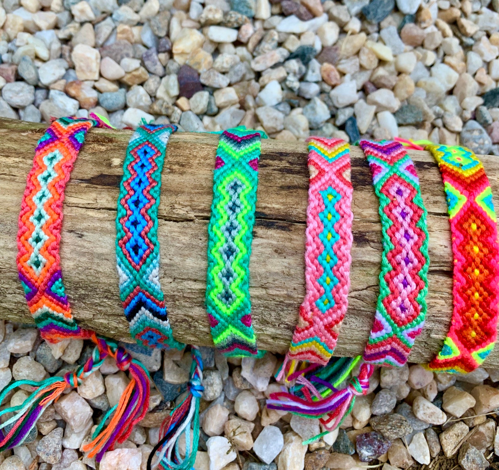 Aztec pattern friendship bracelet | Etsy