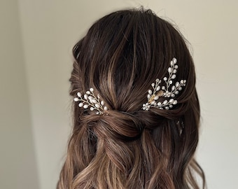 Bridal hair pins, leaf hair pins, boho hairpieces, bridal hair pins