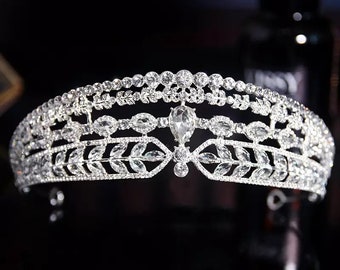 Wedding Crown, Bridal Tiara, Royal Wedding Crown, Wedding Headpiece,  Bridal Crown, Bridal Headpiece, Princess Tiara, Elegant Wedding Crown