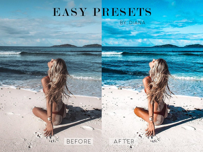 15 Beach Presets Mobile Colorful Lightroom Presets Desktop LR Etsy