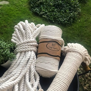 20 meters 8mm Macrame Cord,Cotton Cord For Macrame,Macrame Rope 8mm,Beige Cotton Rope,Macrame Yarn
