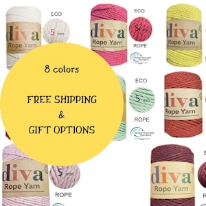 5 mm Macrame Cord,5 mm Cotton Cord For Macrame,Macrame Rope,Cotton Rope,Macrame Yarn,Natural Cord