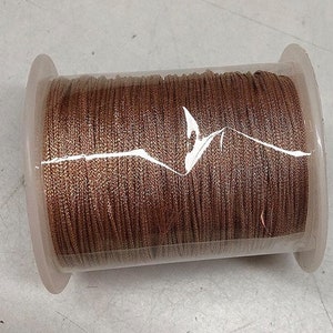 1mm Silverly Bronze Cords,Glitter Cord,Shiny Cord,Parachute Cord,Paracord Cord,Beading Cord,Bracelet Cord,Making Jewelry Cord,Shamballa Cord