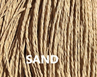 Sand natürliche Häkelgarne, Sandpapiergarne, natürliche Bastgarne, Häkelmützengarn, Häkeltaschengarn, leichtes Garn, veganes Garn