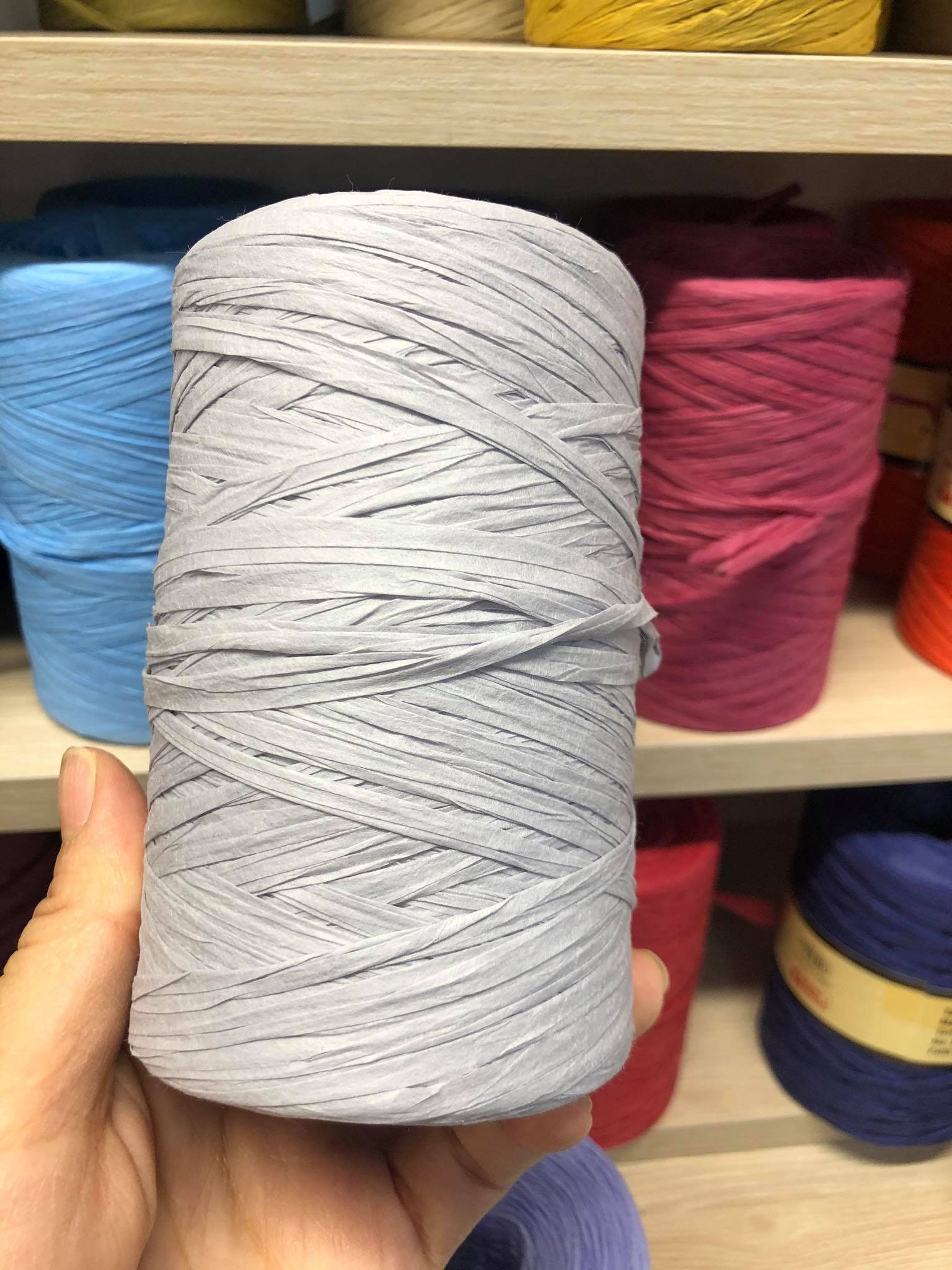 Hilos de rafia gris hilos de papel 150 gr 250 mt hilos de Etsy