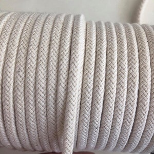 8mm Macrame Cord,Cotton Cord For Macrame,Macrame Rope 5mm,Beige Cotton Rope,Macrame Yarn