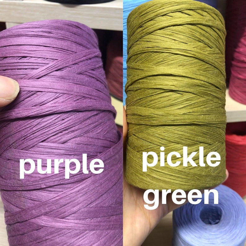 Yellow Raffia YarnsPaper Yarns150 gr 250 mtNatural Crochet | Etsy