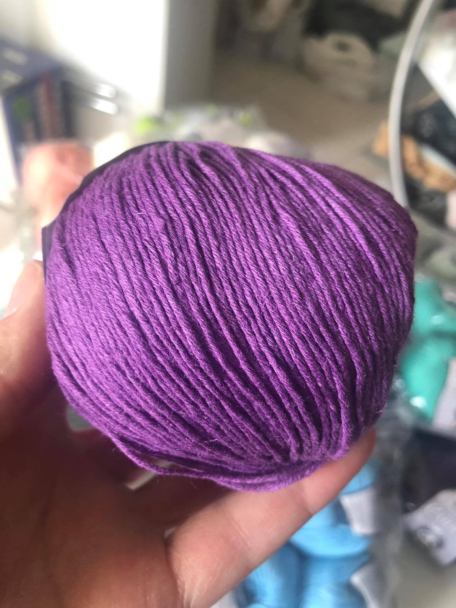 Purple Amigurumi Yarns,doll Yarns,baby Yarns,cotton Yarn,crochet Cotton  Yarn,knitting Cotton,natural Cotton Yarn,hand Knitting Yarn 