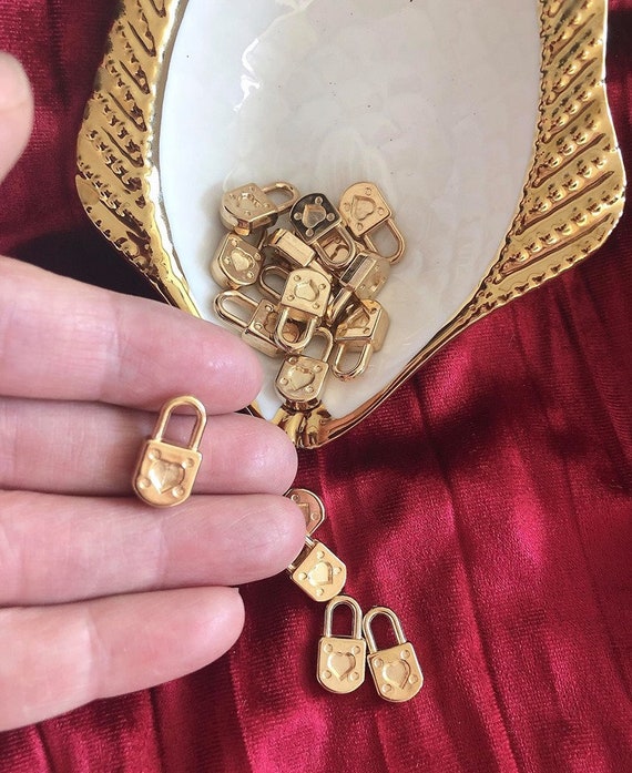 Gold plated 2024 lock necklace